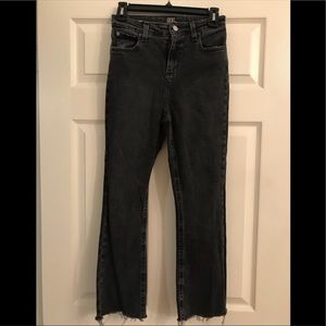 BDG black jeans - kick flare, high rise, cropped.